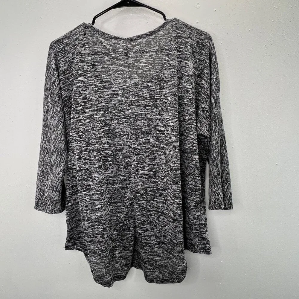 No Boundaries Knit Skull Top Shirt XL 15-17 Black Loose Oversized Embroidered - Picture 5 of 7